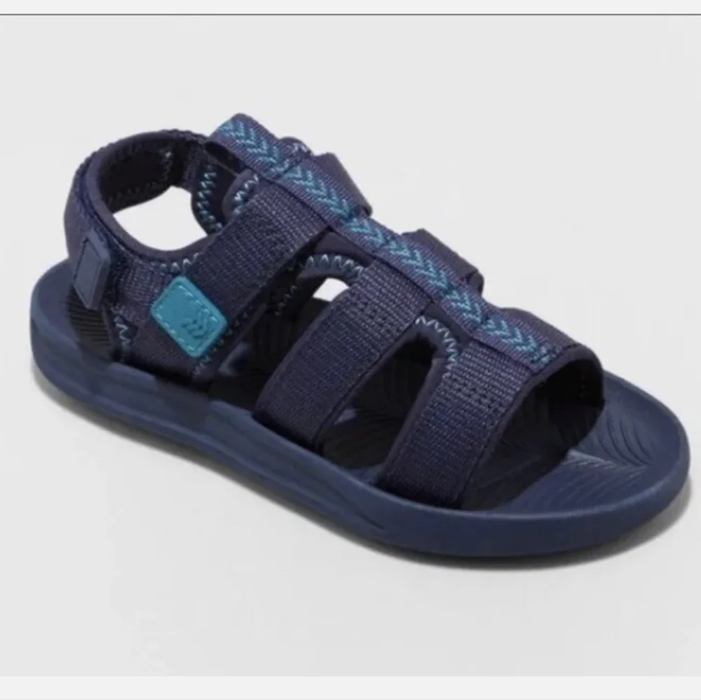 All In Motion Boys' Ankle Strap Lumi Sandals Blue
